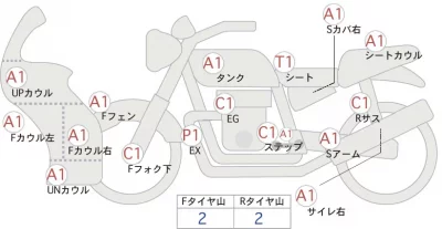 Kawasaki NINJA ZX-6R ABS лот № 02146 оценка 4  с аукциона в Японии 0