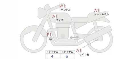 Kawasaki Z400 лот № 02170 оценка 4  с аукциона в Японии 0
