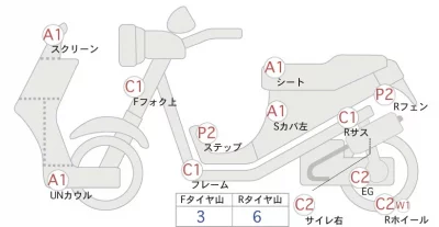 Yamaha XMAX TRIKE лот № 00227 оценка 4  с аукциона в Японии 0