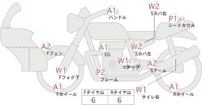 Yamaha WR250F лот № 00334 оценка 4  с аукциона в Японии 0
