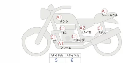 Yamaha MT-07 ABS лот № 00171 оценка 4  с аукциона в Японии 0