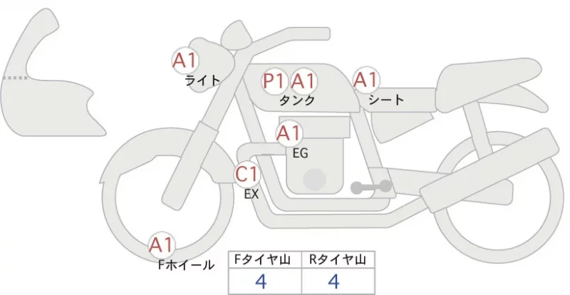 Yamaha MT-10 SP ABS лот № 04295 оценка 4  с аукциона в Японии