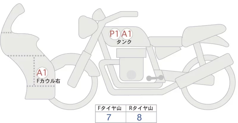 Yamaha YZF-R7 лот № 04127 оценка 5  с аукциона в Японии