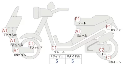 Yamaha T-MAX530ABS IRON MAX лот № 02155 оценка 4  с аукциона в Японии 0