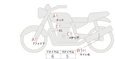 Yamaha BOLT R-SPEC лот № 04295 оценка 4  с аукциона в Японии 0