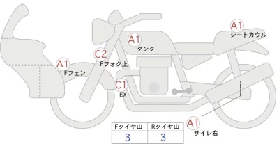 Honda CB250F ABS лот № 00370 оценка 4  с аукциона в Японии 0