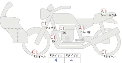 Suzuki SV650X ABS лот № 00408 оценка 4  с аукциона в Японии 0