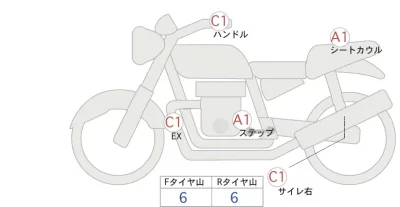Yamaha MT-07 ABS лот № 04116 оценка 5  с аукциона в Японии 0