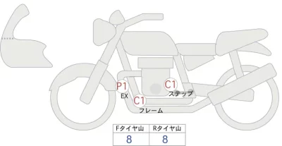 Kawasaki Z250 лот № 00102 оценка 5  с аукциона в Японии 0