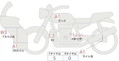 Honda CBR250RR лот № 04285 оценка 4  с аукциона в Японии 0