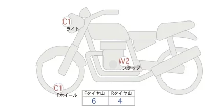 Yamaha BOLT R-SPEC лот № 02238 оценка 4  с аукциона в Японии 0