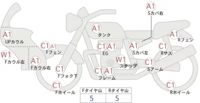 Harley-Davidson HARLEY FLHTKL TC лот № 02320 оценка 4  с аукциона в Японии 0