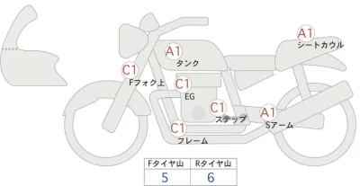 Suzuki SV650 ABS лот № 00041 оценка 4  с аукциона в Японии 0