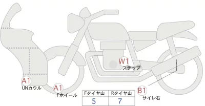 Kawasaki NINJA ZX-6R лот № 02085 оценка 5  с аукциона в Японии 0