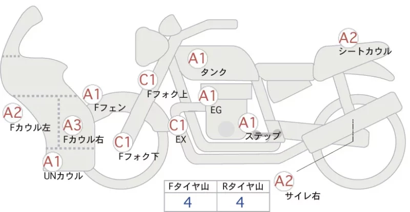 Kawasaki Ninja 400 лот № 00143 оценка 4  с аукциона в Японии