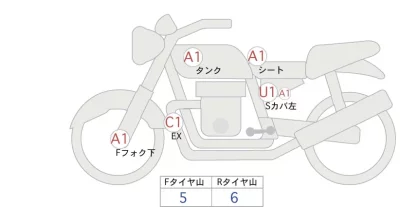 Honda GB350 лот № 04129 оценка 5  с аукциона в Японии 0