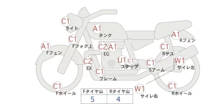 Harley-Davidson HARLEY FLSTS1450 лот № 00232 оценка 4  с аукциона в Японии 0
