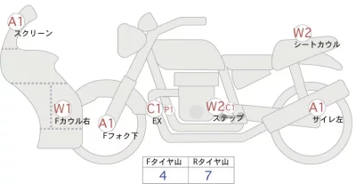 BMW  F700GS лот № 00165 оценка 4  с аукциона в Японии 0