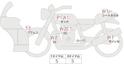 Kawasaki Z1000 ABS лот № 02146 оценка 4  с аукциона в Японии 0