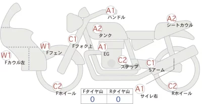 Kawasaki Z1000 лот № 00189 оценка 4  с аукциона в Японии 0