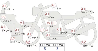Honda CBR1000RR лот № 04203 оценка 4  с аукциона в Японии 0