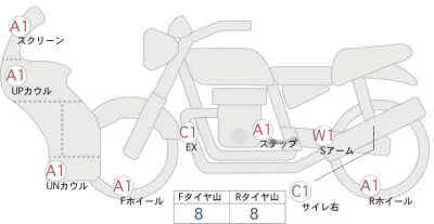Kawasaki Ninja 1000SX лот № 00260 оценка 4  с аукциона в Японии 0