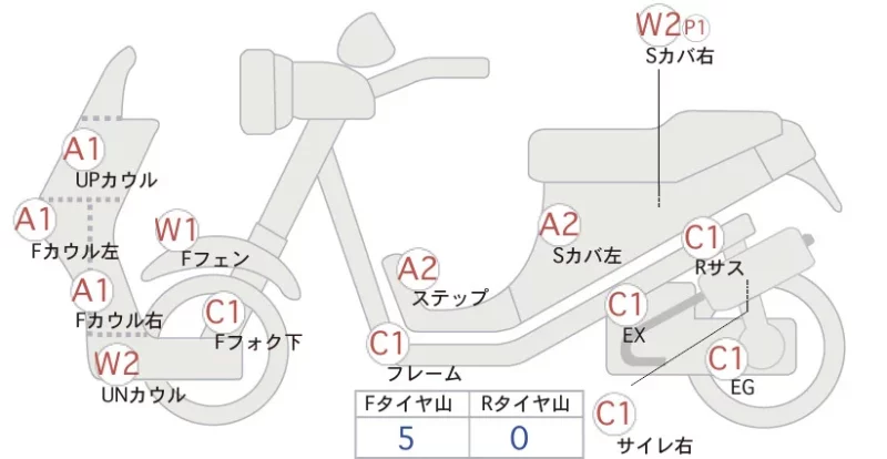 Vespa  GTS SUPER TEC 300 лот № 70621 оценка 4  с аукциона в Японии
