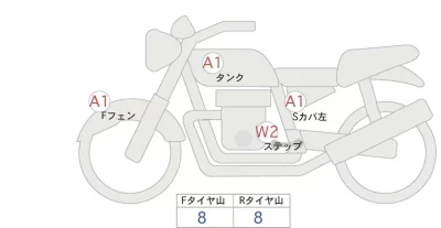 Honda CL500 лот № 02051 оценка 4  с аукциона в Японии 0