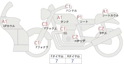 Honda CBR400R ABS лот № 02071 оценка 4  с аукциона в Японии 0
