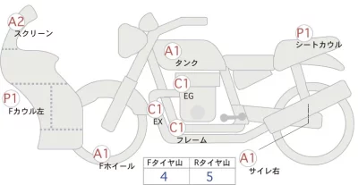Suzuki GSX250R лот № 04131 оценка 4  с аукциона в Японии 0