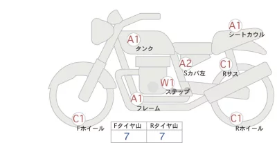 Honda VT400S лот № 02132 оценка 4  с аукциона в Японии 0