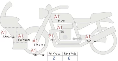 Kawasaki Ninja 1000SX лот № 04175 оценка 4  с аукциона в Японии 0