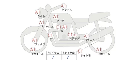 Yamaha MT-09 лот № 00327 оценка 4  с аукциона в Японии 0