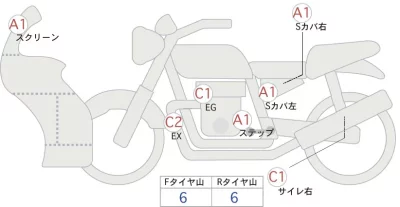 Kawasaki NINJA ZX-6R лот № 02314 оценка 4  с аукциона в Японии 0