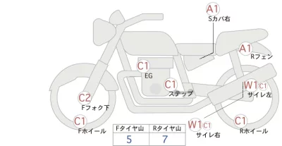 Harley-Davidson HARLEY FLRT лот № 02032 оценка 4  с аукциона в Японии 0