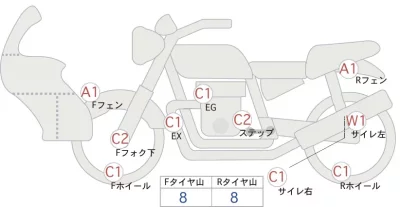 Harley-Davidson HARLEY FLHX1580 лот № 00047 оценка 4  с аукциона в Японии 0