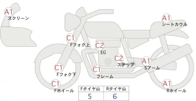 Kawasaki ZRX1200 DAEG лот № 00078 оценка 4  с аукциона в Японии 0