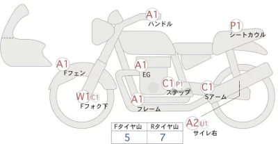Honda NC700S лот № 00154 оценка 4  с аукциона в Японии 0