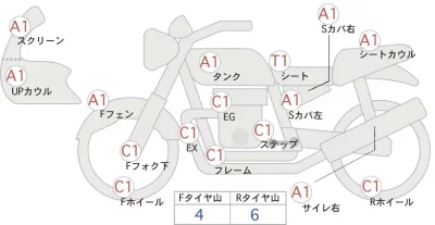 Kawasaki ZRX1200 DAEG OHLINS лот № 04220 оценка 4  с аукциона в Японии 0