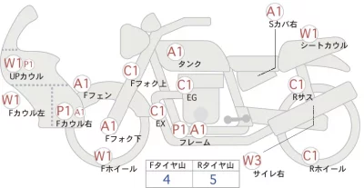 Honda VTR250F лот № 02217 оценка 4  с аукциона в Японии 0