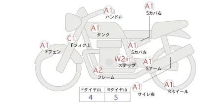 Honda CL250 лот № 02089 оценка 4  с аукциона в Японии 0