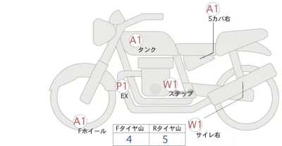 Yamaha MT-07 лот № 02096 оценка 4  с аукциона в Японии 0