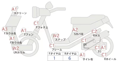 Suzuki BURGMAN200 лот № 04254 оценка 4  с аукциона в Японии 0