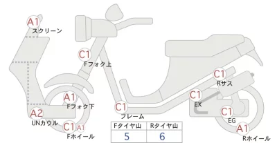 Suzuki BURGMAN200 лот № 00495 оценка 4  с аукциона в Японии 0