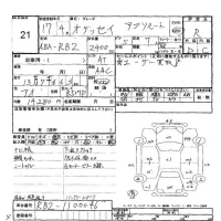 Honda ODYSSEY лот № 21 оценка R  с аукциона в Японии 6