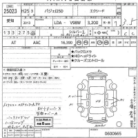 Mitsubishi PAJERO лот № 25023 оценка 3.5  с аукциона в Японии 11
