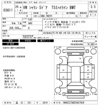 Volkswagen SHARAN лот № 3611 оценка 3.5  с аукциона в Японии 6
