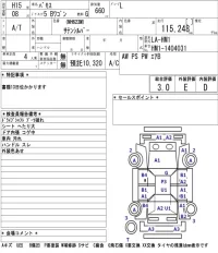Honda VAMOS лот № 3331 оценка 3  с аукциона в Японии 5