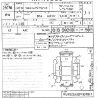 Volkswagen GOLF VARIANT лот № 25070 оценка 3.5  с аукциона в Японии 10
