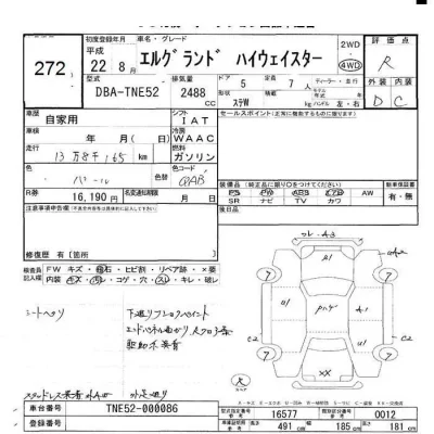 Nissan ELGRAND  с аукциона в Японии